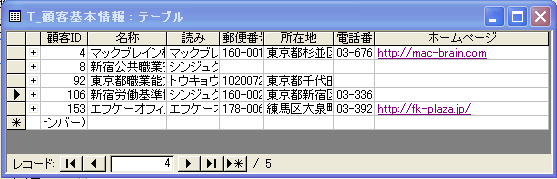 ホームページアドレスを入力